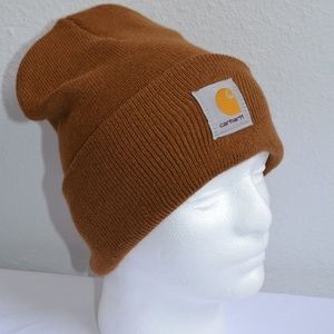 Carhartt Beanie Brown Winter Hat One Size OSFM